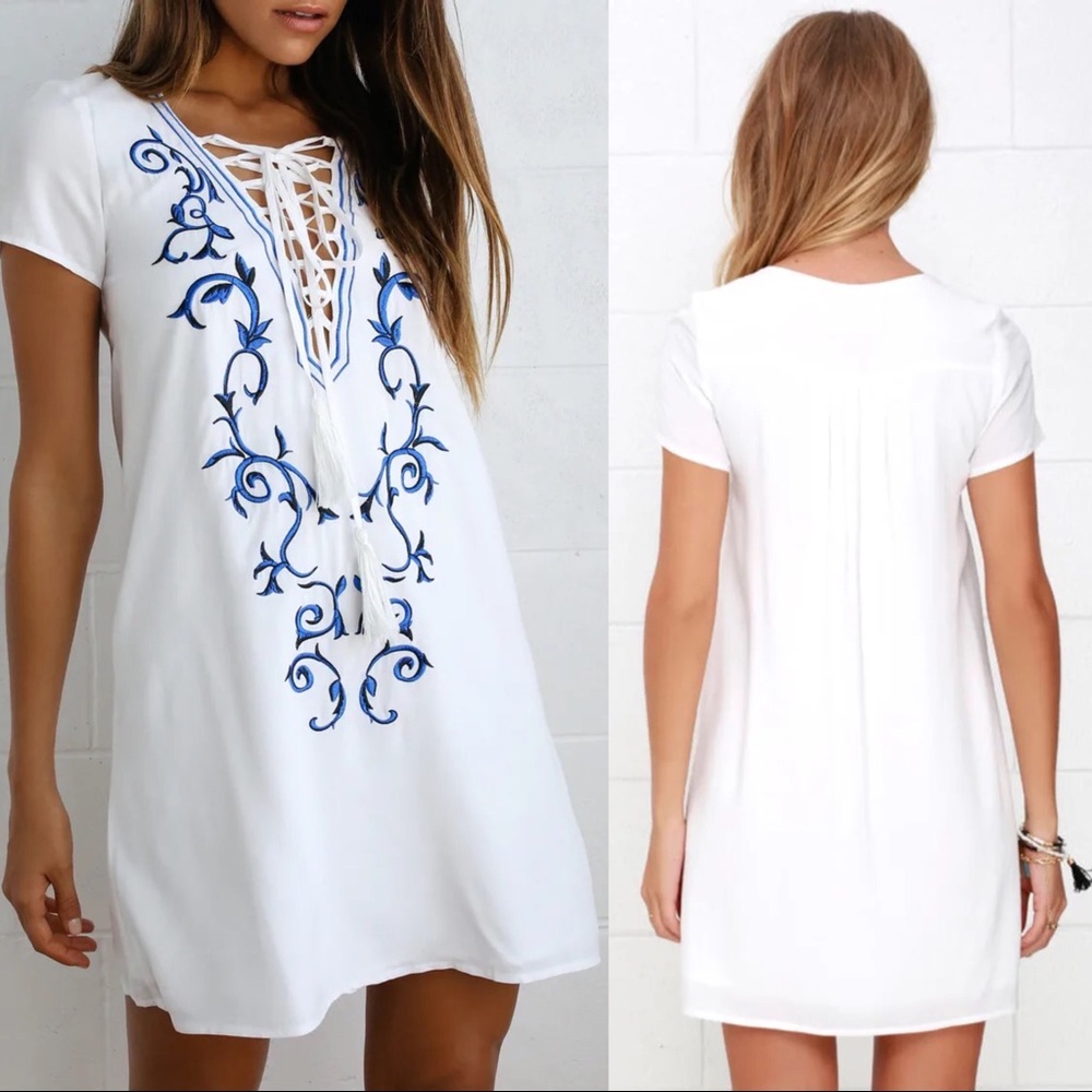 Lulus White Mini Dress - Picture 4 of 15
